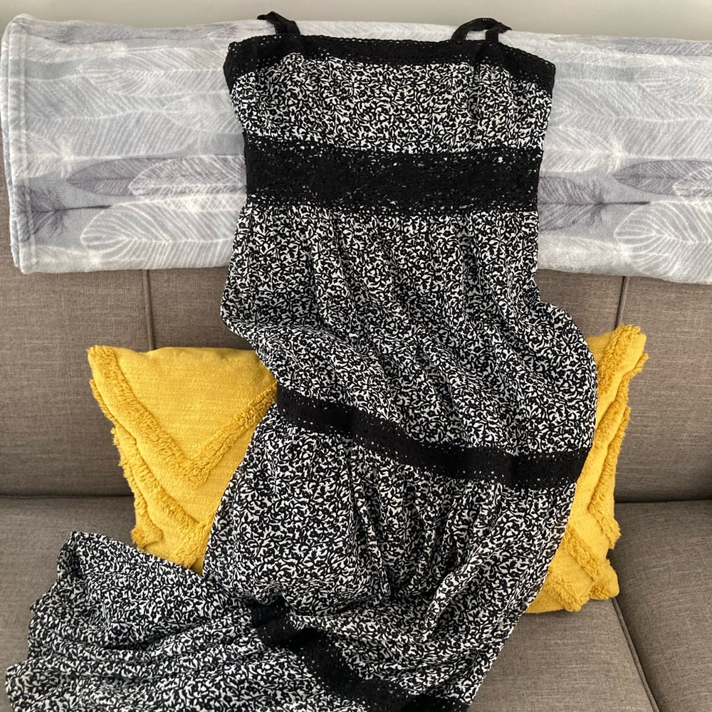 Michael Kors Black and White Maxi Dress, Size 6